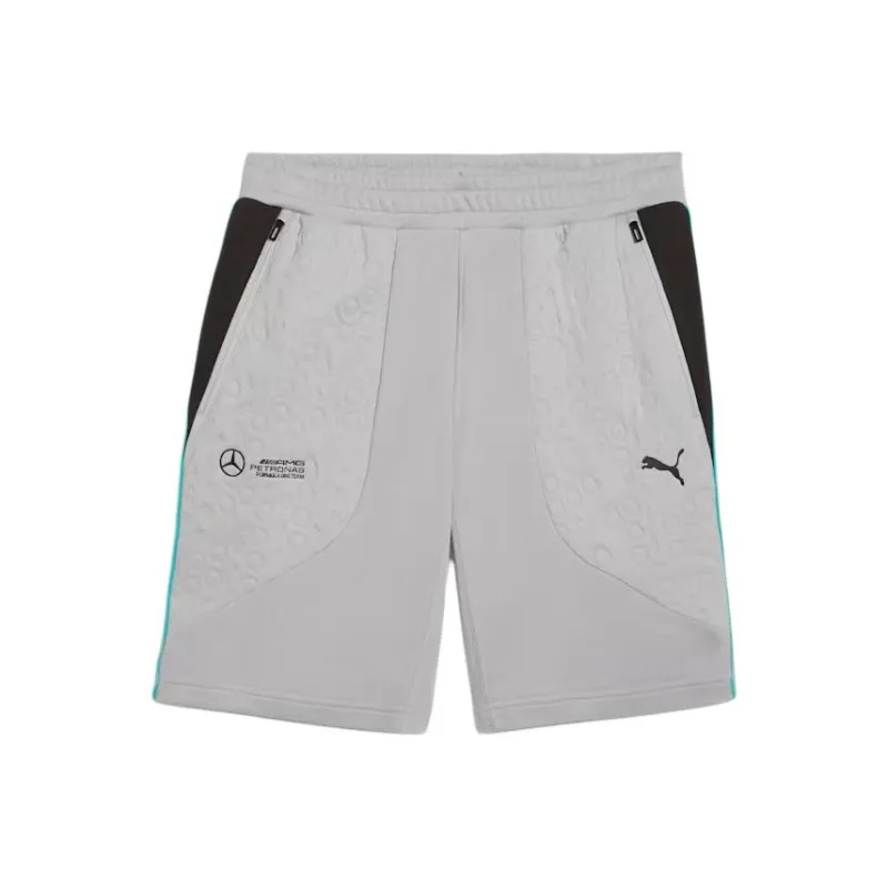 PUMA Mercedes AMG Petronas F1® Sweat Shorts NEW Sports Shorts Men's Silver-0
