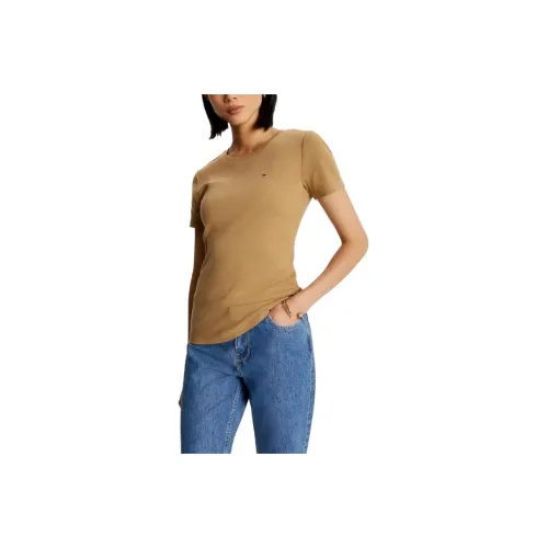 Tommy Hilfiger Essential Favorite Crewneck T-Shirt T-Shirts T-Shirt Women's Tan