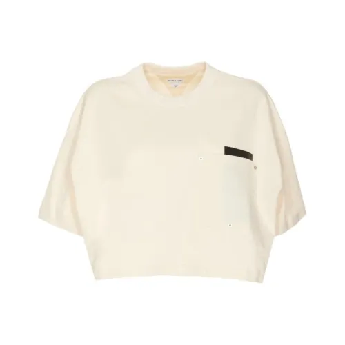 Bottega Veneta Short Sleeved Cropped T-Shirt