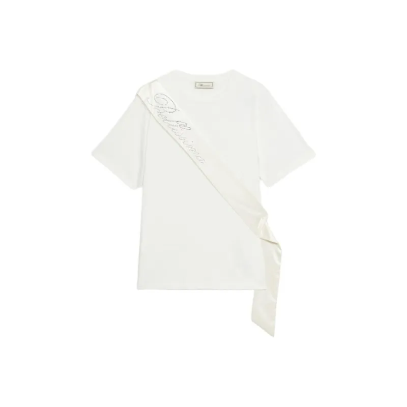 Blumarine Sash detail T shirt-0