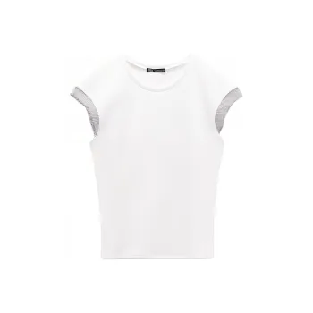 ZARA T-Shirts Women's Silver