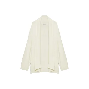 ARITZIA FW24 The Group By Babaton Nook Merino Wool Cardigan Sweater Women's Light Birch/Light Birch