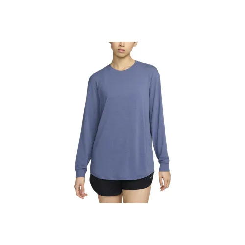 Nike Drop Shoulder Sleeve T Shirt Women's Diffused Blue