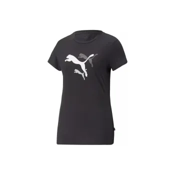 PUMA ESS+ LOGO POWER TEE W T-Shirt Women's Black