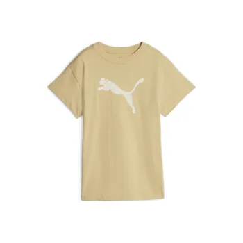 PUMA Drop Shoulder Sleeve T Shirt Women's Khaki