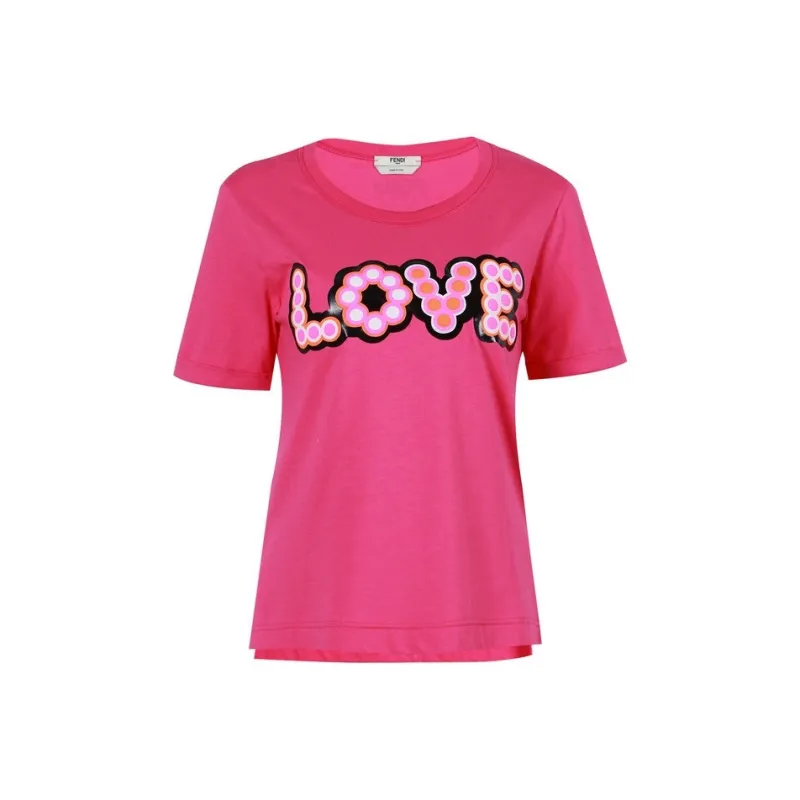 FENDI T Shirts Women's Pink-0