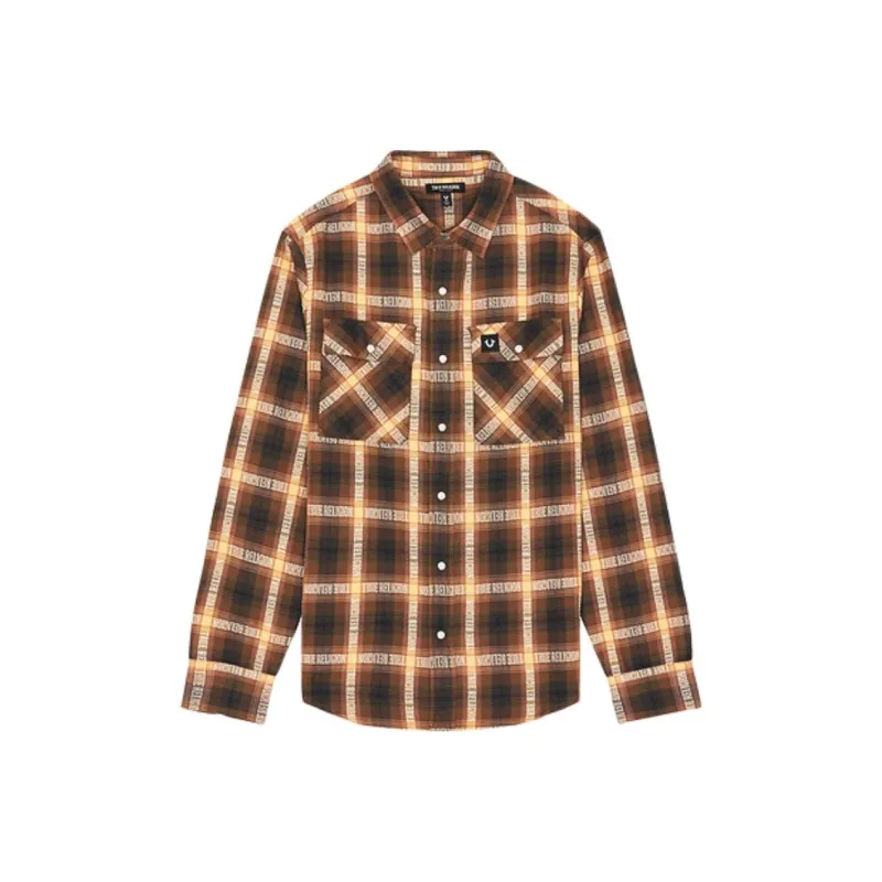 TRUE RELIGION Shirt Men's Brown-0