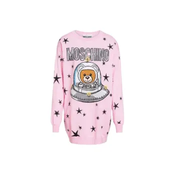 MOSCHINO Loose Fit Sweater Women's Pink