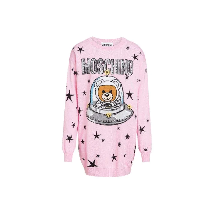 MOSCHINO Loose Fit Sweater Women's Pink-0