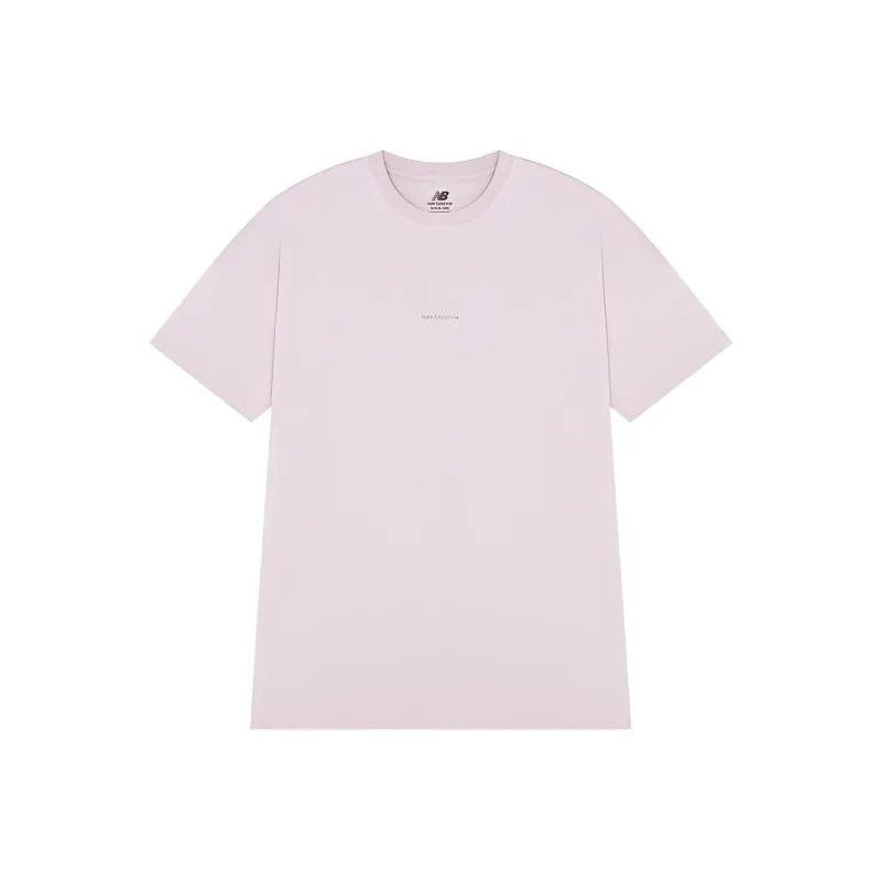 New Balance Drop Shoulder Sleeve T Shirt Women's Pink-0