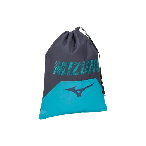 Mizuno Polyester Shoe Bag Storage Bag Unisex Marine Blue & Turquoise