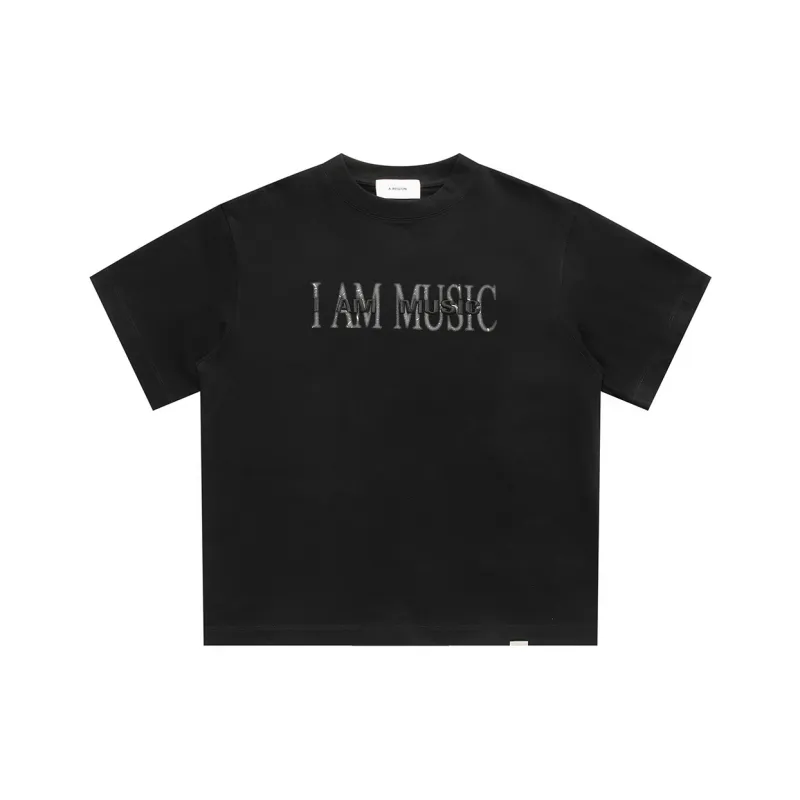 YIMAI T Shirt Unisex Black White-0