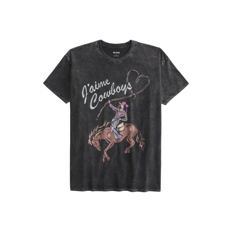 Hollister T Shirt Women's Black-0