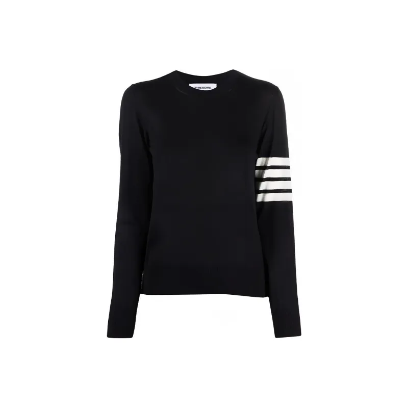 THOM BROWNE 4 Bar Ribbed Crewneck Jumper-0
