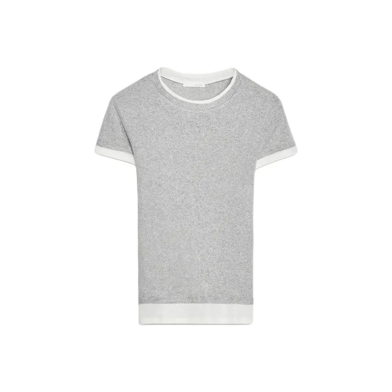 ZARA Regular T-Shirt Women's Zebra Print Gray-0