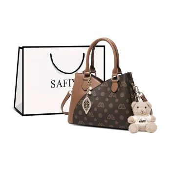 Safiya Synthetic Leather Handbag Women's Coffee