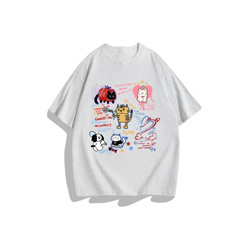 Tryforlove Drop Shoulder Sleeve T Shirt Unisex-12