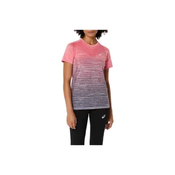 Asics Raglan Sleeve T Shirt Women's Coral Reef/Gray Purple