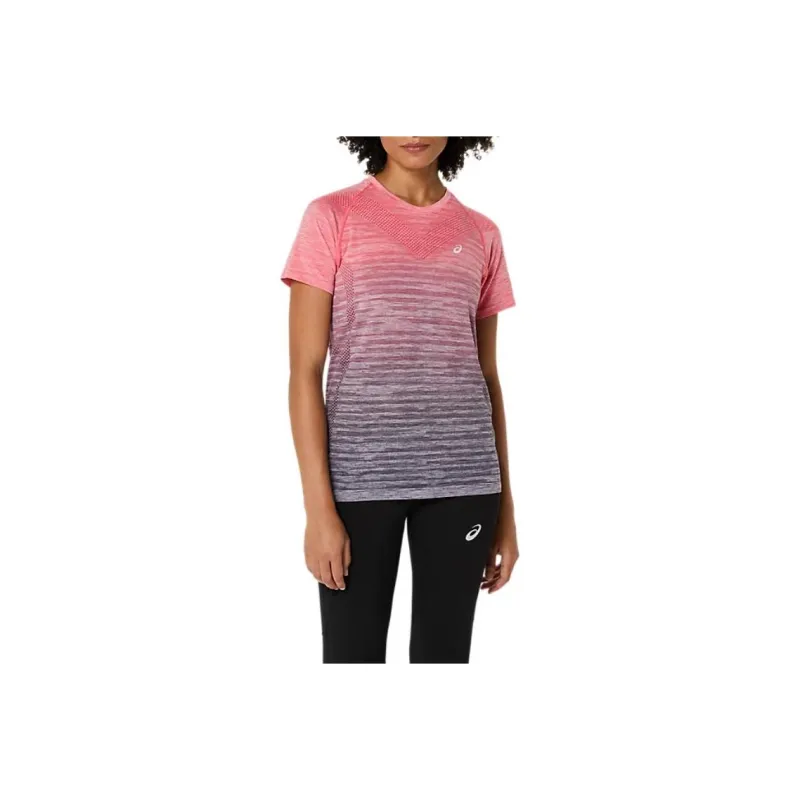 Asics Raglan Sleeve T Shirt Women's Coral Reef/Gray Purple-0