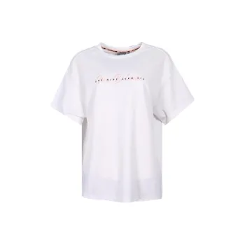 New Balance IU Drop Shoulder Sleeve T Shirt Women's White