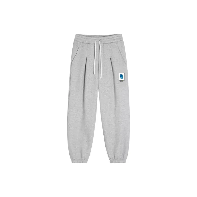 BKCXZICE Straight Fit Elastic Cuff Sports Pants Unisex-2