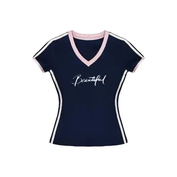 LESS BEARS Set in Sleeve T Shirt Women's