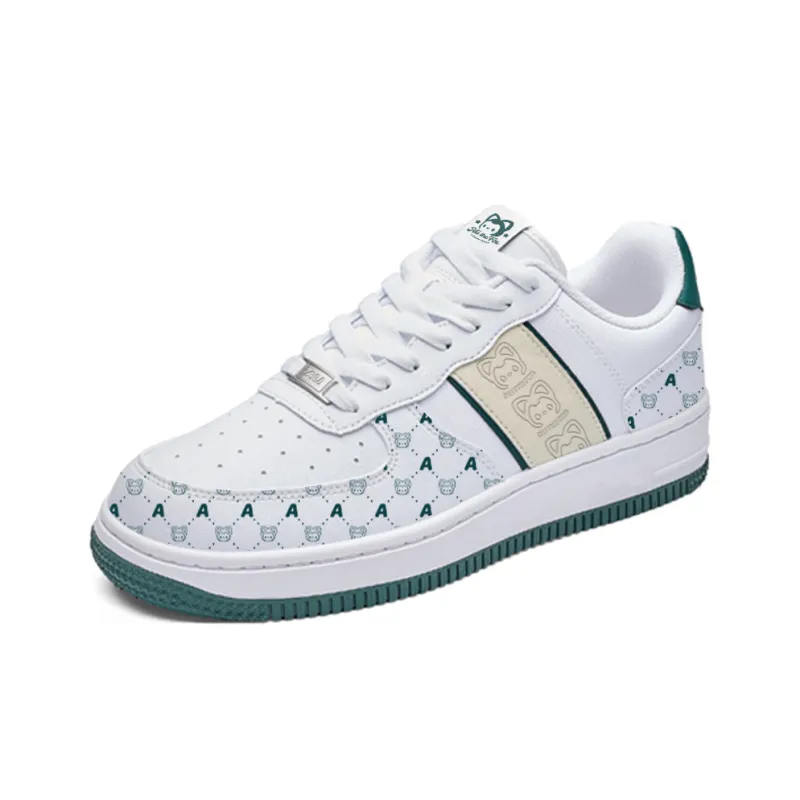 ALI THE FOX Skateboard Shoes Unisex Low Top Milk Tea Powder/Iceberg Blue-37