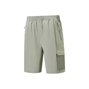 XTEP Variety Training Collection Sports Shorts Men's Warehouse Gray Green