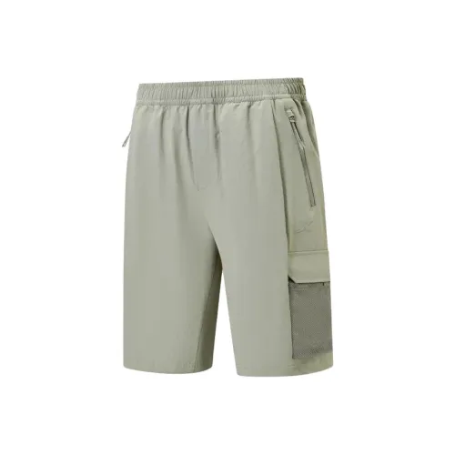XTEP Variety Training Collection Sports lemon shorts Men's Warehouse Gray Green