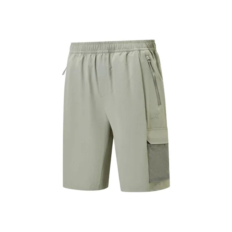 XTEP Variety Training Collection Sports Shorts Men's Warehouse Gray Green-0