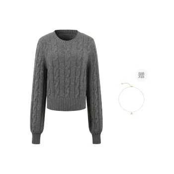 Three Quarters Sweater Women's Gray