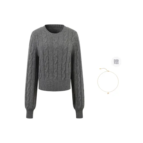 Three Quarters Sweater Women's Gray