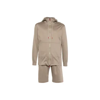 KITON Cotton Hoodie And Shorts Set