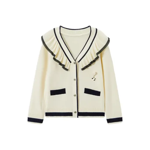 EICHITOO sweater effect Women's Ecru Trim