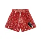 BKC Paisley Shorts-Red