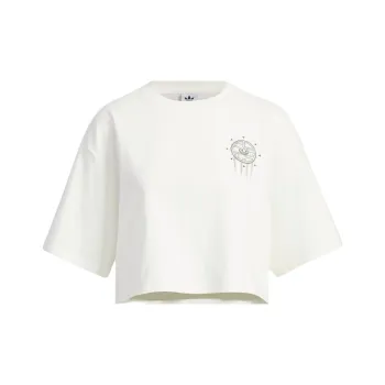 Adidas Originals TOC Crop Tops Women's Jade White