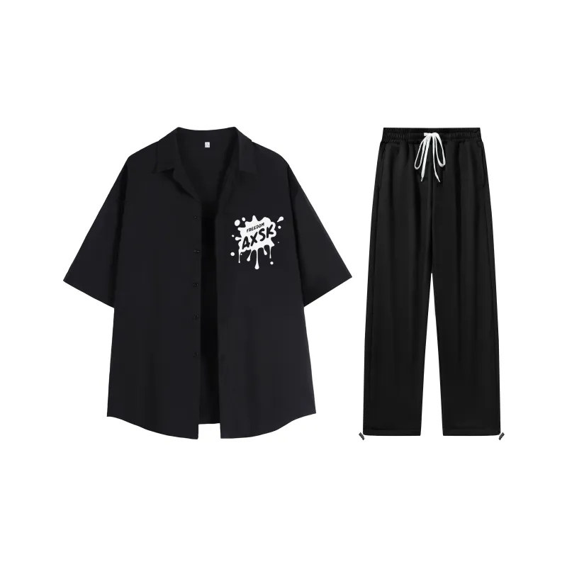 A.X.S.K Shirt Matching Set Unisex-0