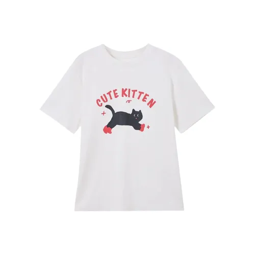 Ning Cai Yuer T Shirt Women's White