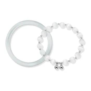 Inkopper Glass Cat Eye Bracelets Women's