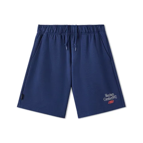 Skechers Sports Life Collection SS25 Sports Shorts Men's Marine Blue