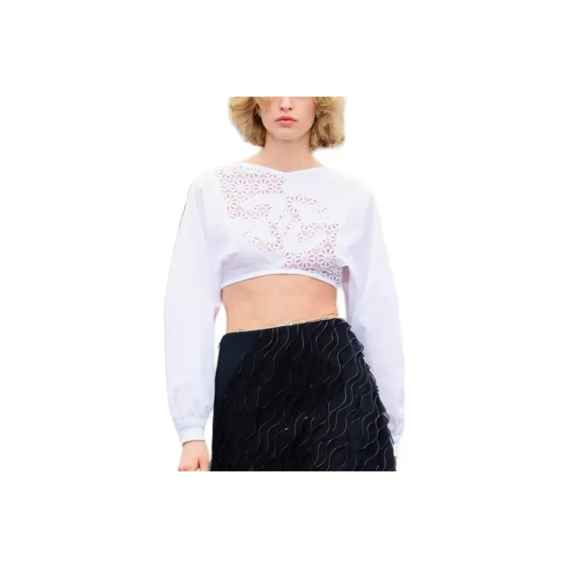 CHANEL SS25 Crop Tops Women's White-0