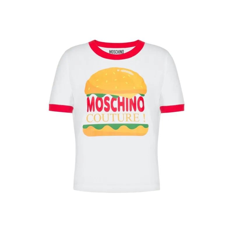 MOSCHINO Couture Logo Printed Crewneck T Shirt-0