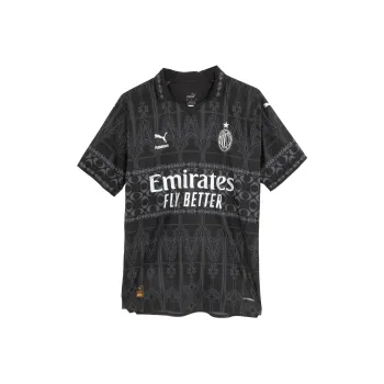 PUMA X Pleasures Ac Milan 2023/24 Dark Version Authentic Jersey Imported Version
