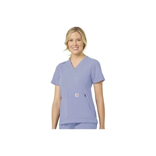Carhartt C12237 RUGGED FLEX PEAK 4 POCKET V-NECK SCRUB TOP T-Shirt Regular Fit Women's