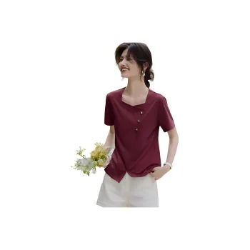 XWI T-Shirts Women's Wine Red