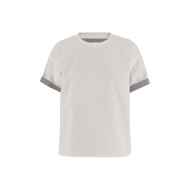 Bottega Veneta Double Layer Striped T Shirt-0