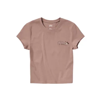 Disney X UNIQLO Disney Co-brand T-Shirts Women's Camel
