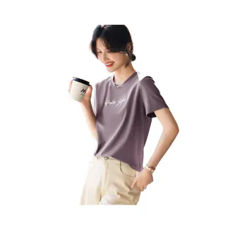 XWI T Shirt Women's Gray Purple