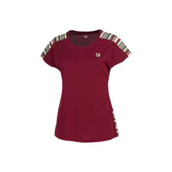 FILA Raglan Sleeve T Shirt Women's Burgundy