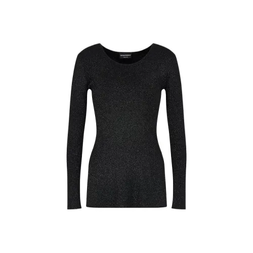 EMPORIO ARMANI Ottoman Jersey Jumper With Side Slits
